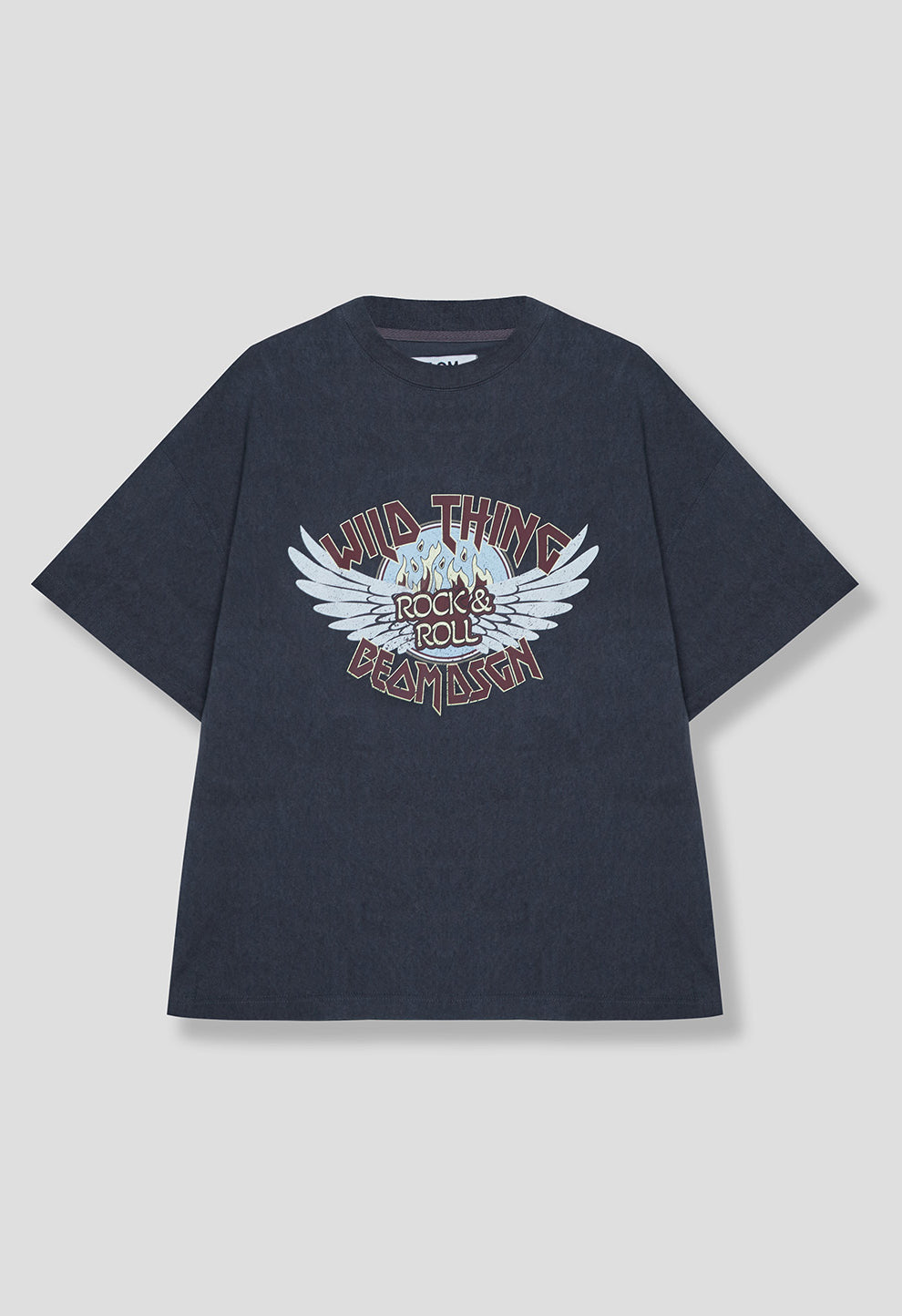 Oversized T-shirt "Wild Things" black vintage