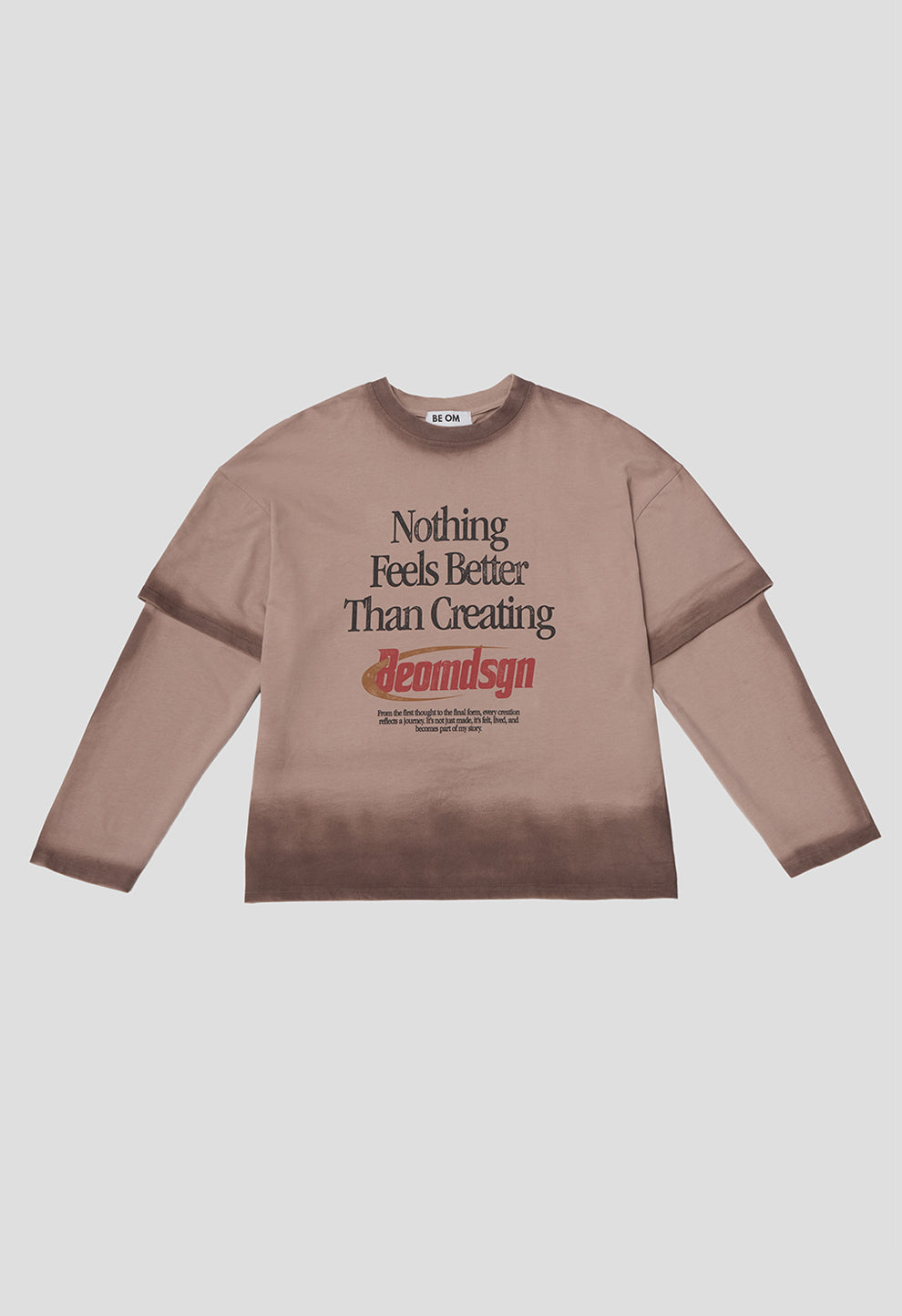 Longsleeve oversized beige Creating