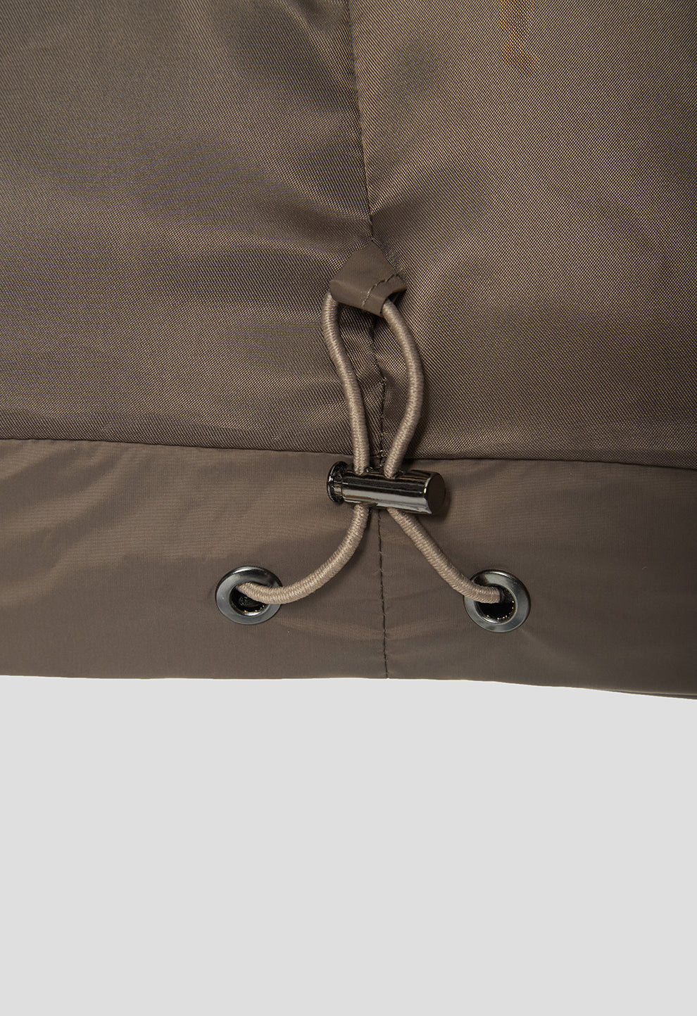 Oversized down jacket brown