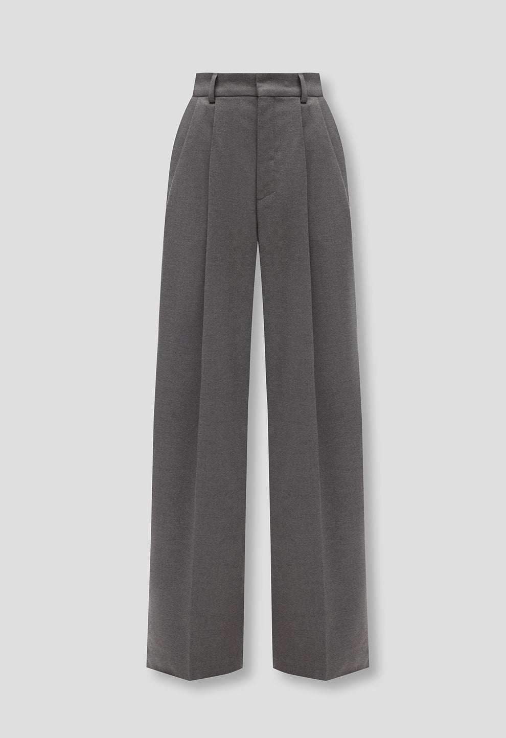 Wide-leg trousers with pleats